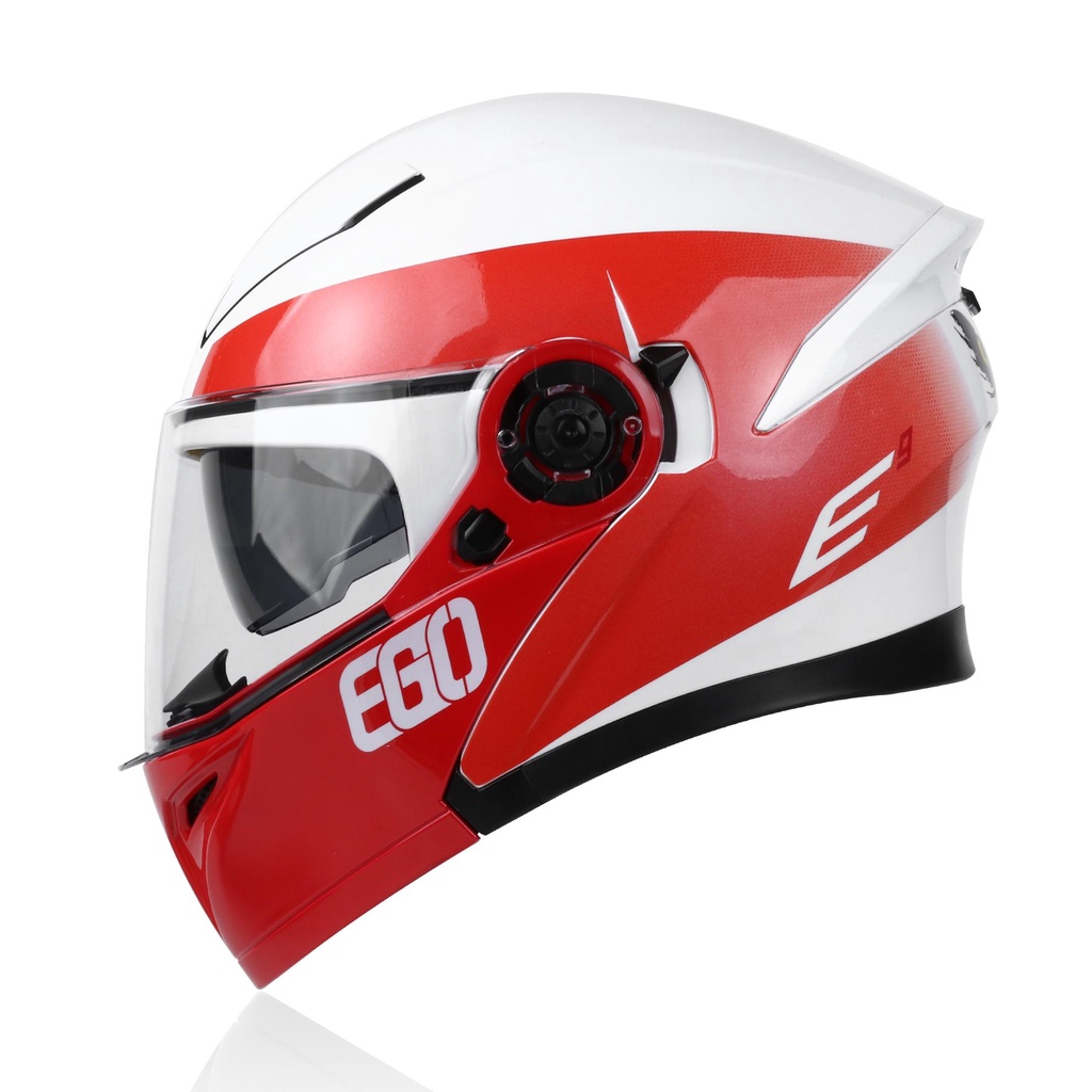 Kính chắn mũ bảo hiểm Fullface EGO E-9 lật hàm  - BIKER 176 - Mũ bảo hiểm chính hãngVũng Tàu