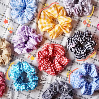 Ốc Sên Shop - Scrunchie caro 1~15