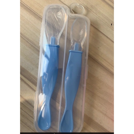 Hộp 2 thìa silicon cho bé