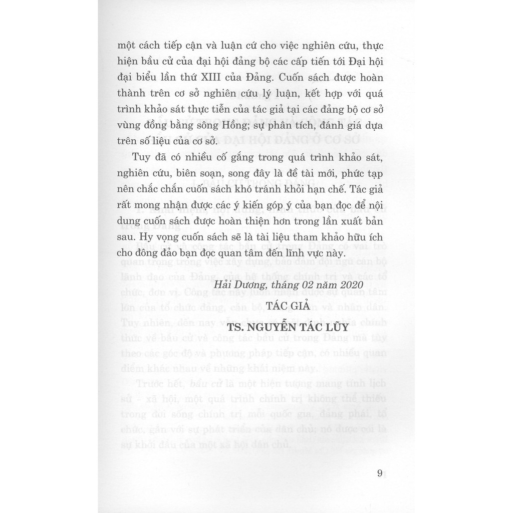 Sách - Bầu cử trong Đảng – Một số vấn đề lý luận và thực tiễn từ đại hội đảng ở cơ sở | BigBuy360 - bigbuy360.vn