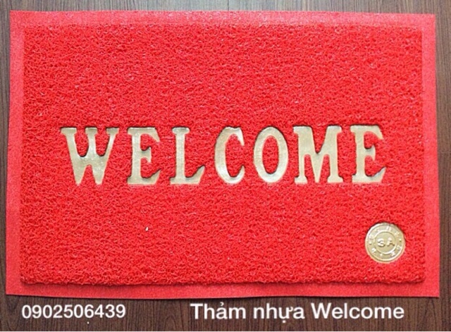 SET  2 THẢM NHỰA WELCOME 40x60cm