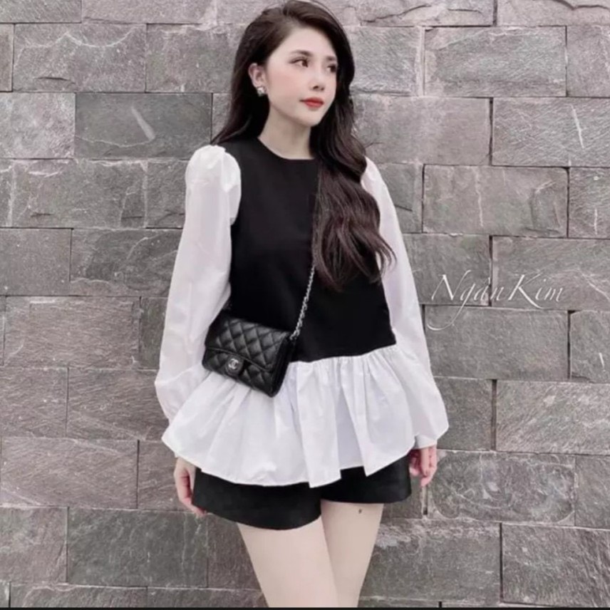 Áo bầu thu đông công sở thời trang style Hàn Quốc( kèm ảnh thật và video)
