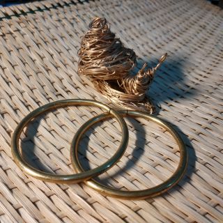 [Vòng Đôi] [FREESHIP] Com bo 2 vòng đồng ruột đặc