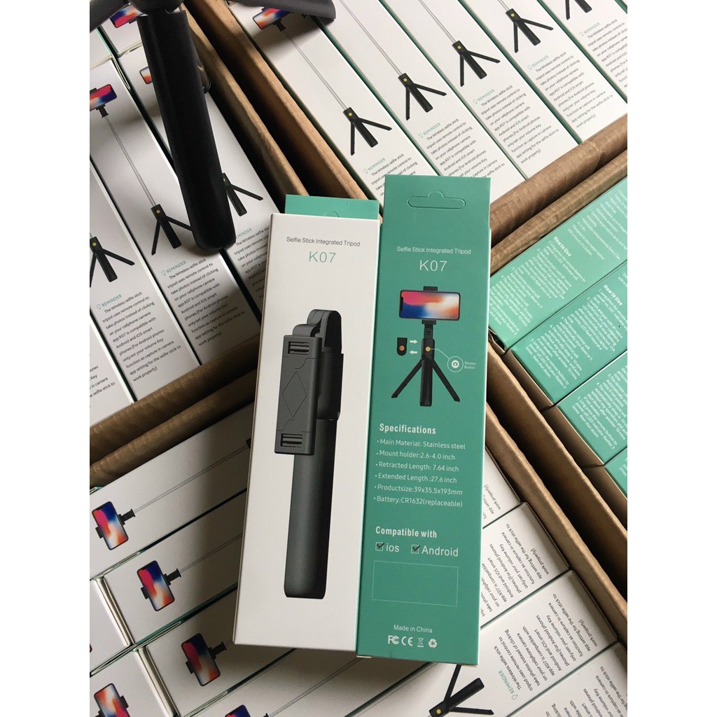 Gậy tự sướng 3 chân bluetooth K07 | BigBuy360 - bigbuy360.vn