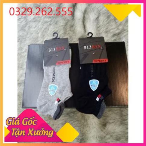 (Sale Khủng)  Tất thể thao nam khử mùi kháng khuẩn Bizmen CSP-07