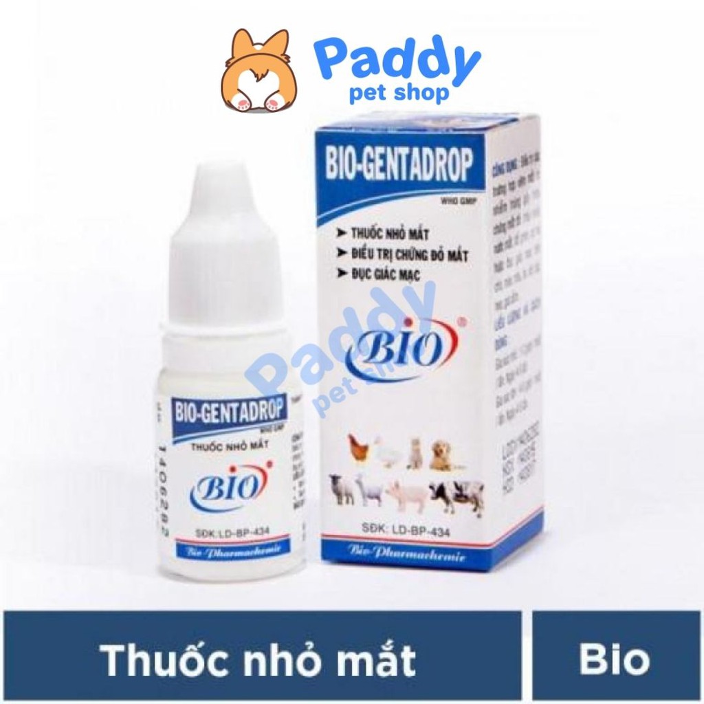 Nhỏ Mắt Bio Genta Drop Cho Chó Mèo (10ml)
