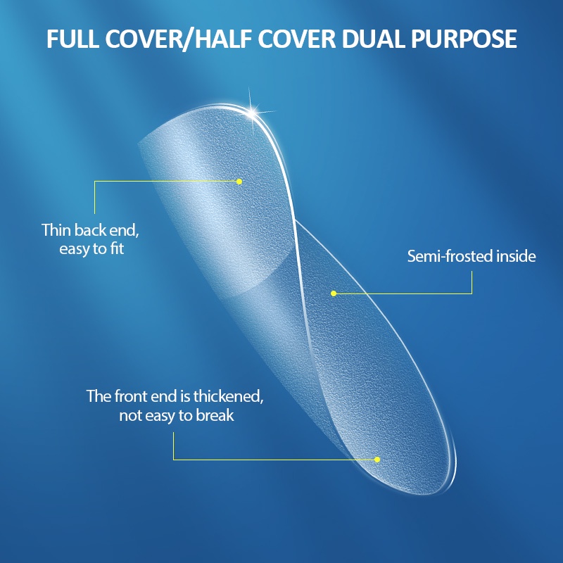 Hộp 240 móng tay giả KS che phủ toàn diện hình oval/ vuông