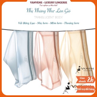 Quần lót tàng hình băng lụa thông hơi Vanvene chống hằn giấu viền tốt quần chip nữ cạp vừa với 10000 lỗ thoáng khí Q363