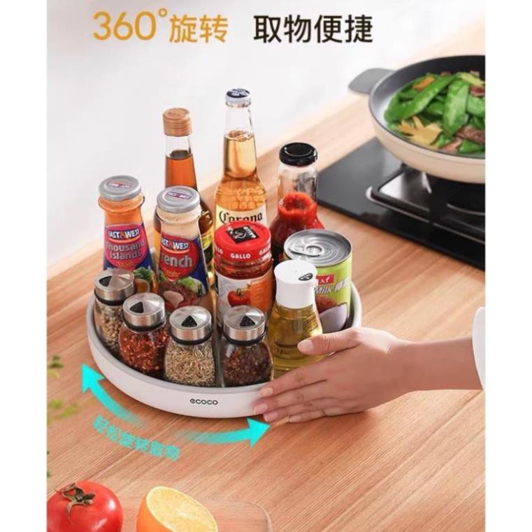 [Mã LIFE20KALL giảm 10% đơn 50K] KHAY ĐĨA ĐA NĂNG ĐỂ ĐỒ XOAY 360 ĐỘ ECOCO MẪU MỚI CAO CẤP