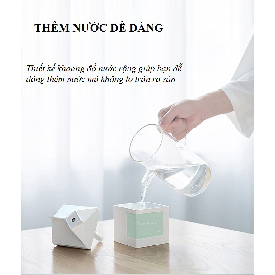 Máy Phun Sương ❤️FREESHIP❤️Máy Tạo Ẩm Mini Hình Hộp Sữa Sạc Usb Tiện Dụng
