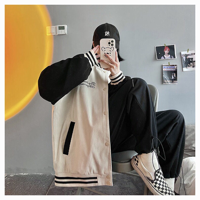 Áo Khoác Nhung  BOMBER Chữ C nam nữ ,áo khoác nam nữ unisex.Hàng Quảng Châu cao cấp chất lượng loại một. | BigBuy360 - bigbuy360.vn