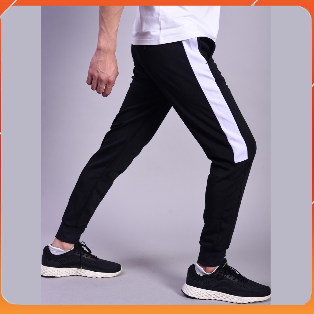 Quần Jogger Nam 1 Sọc Lửng, Ống Bo Chun Phong Cách Thể Thao MT117 | BigBuy360 - bigbuy360.vn