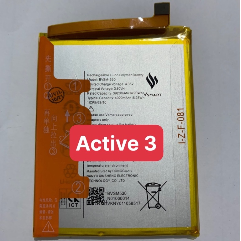 pin Vsmart Active 3 / BVSM-530 / pin zin chính hãng 4020mAh
