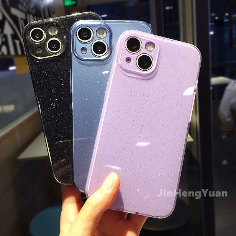 Ốp Điện Thoại Silicon TPU Mềm Lấp Lánh Chống Sốc Chống Rơi Cho IPhone 13 12 11 Pro Max X Xs Max Xr
