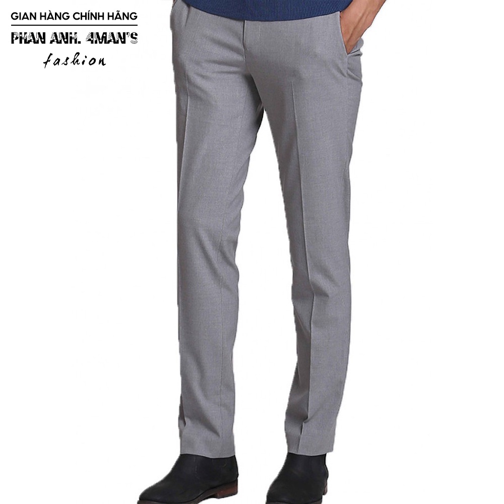 Quần âu nam Phananh.4mans màu ghi đậm tặng kèm hộp cao cấp - GĐ09