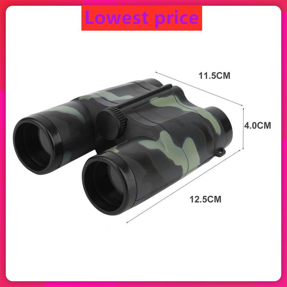 4X 35mm Camouflage Children Gift Portable Plastic Binocular Telescope Toy