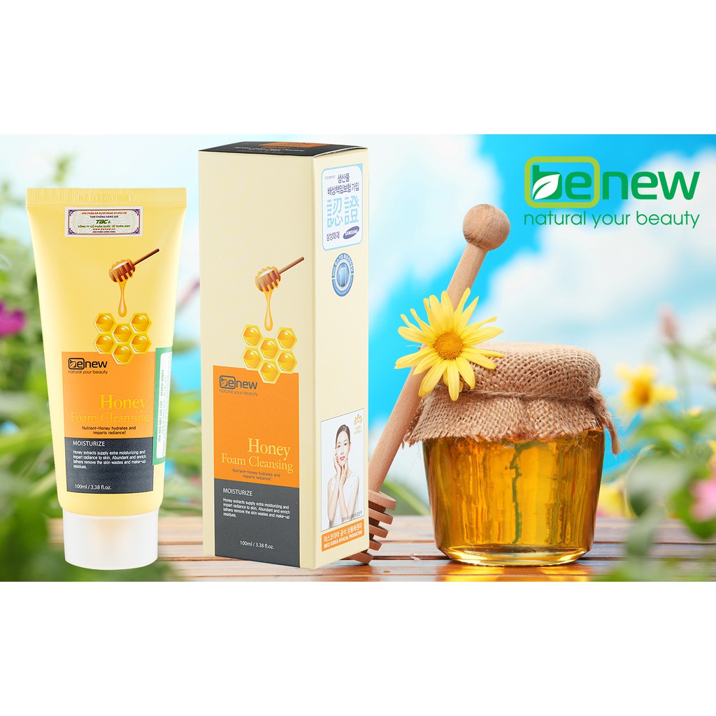 Sữa rửa mặt mật ong BENEW Honey 100ml