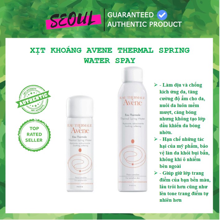 Xịt khoáng Avene Thermal Spring Water Spray