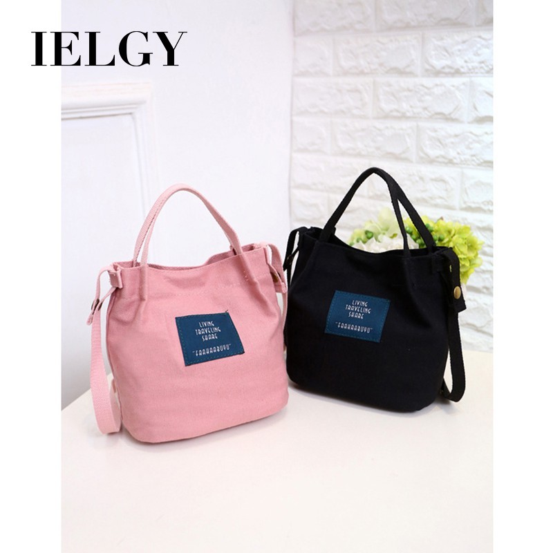 Túi Xách Vải Canvas Cỡ Nhỏ Thời Trang Xinh Xắn Cho Nữ IELGY