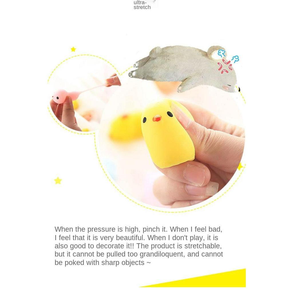 Đồ chơi bóp nén mềm dẻo giải tỏa căng thẳng hình động vật đáng yêu tiện lợi