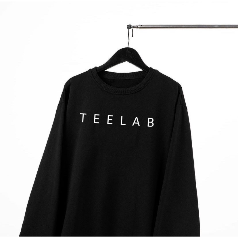 Áo sweater TEELAB unisex local brand - Áo sweater tay dài ullzang nỉ ngoại cao cấp có form rộng XL - OCEAN.CLO