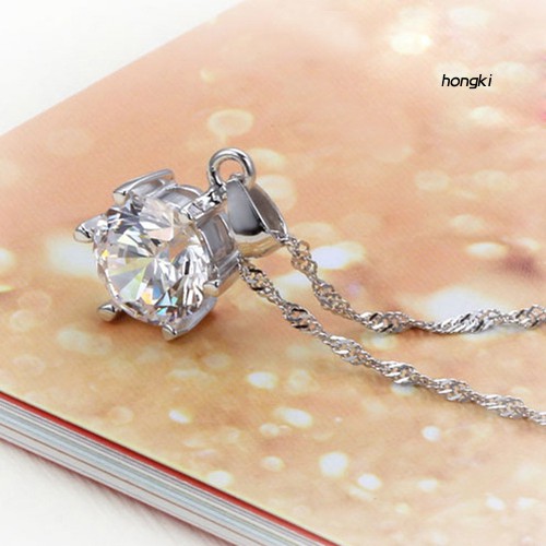 Bộ vòng cổ + Bông Tai Đính Đá Zircon Thời Trang Cho Nữ