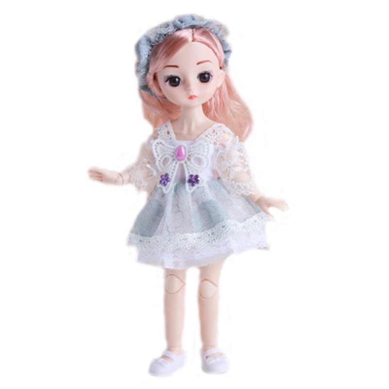 Búp Bê Công Chúa Nhỏ Xinh 30cm 15 Khớp Chuyển Động Kèm Đầm Thời Trang Thích Hợp Làm Quà Tặng Sinh Nhật Cho Bé