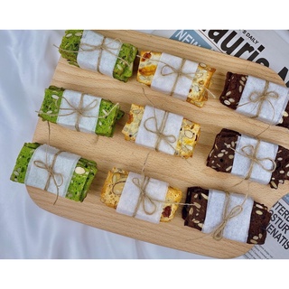 Bánh Biscotti nguyên cám - ăn kiêng, Biscotti không đường, Bánh hạt dinh dưỡng healthy ăn kiêng giảm cân