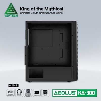 Vỏ Máy Tính Case Gaming VSPTech KA-300 Mid Tower - Hàng Chính Hãng