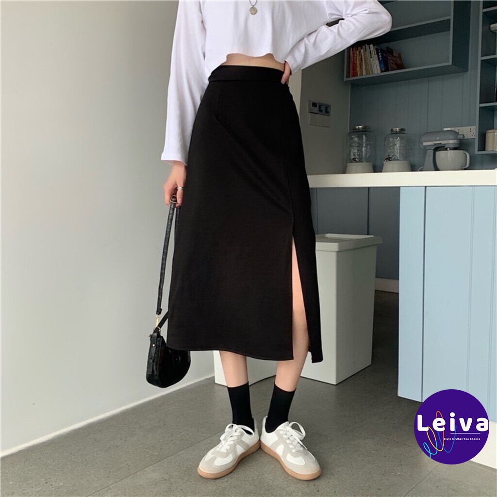 Chân váy dài chữ a công sở Ulzzang hàn quốc, Chân váy công sở nữ chữ a dài vintage xẻ tà suông lưng cao phong cách midi | BigBuy360 - bigbuy360.vn