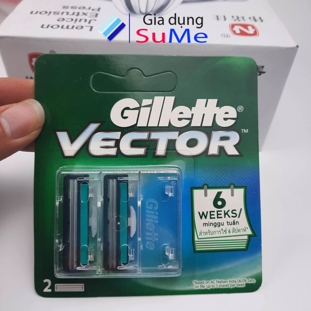 Dao cạo râu lưỡi kép Gillette Vector loại tốt