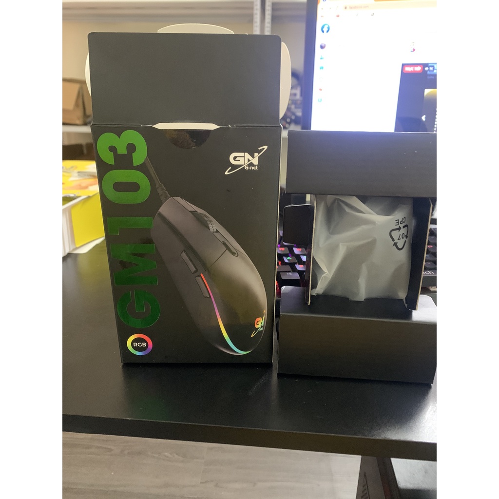Chuột gaming g-net gm103 chính hãng rgb có led-bảo hành 1 năm đổi mới