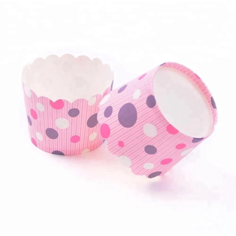Set 10 Cup giấy cứng làm bánh Cupcake 6cm