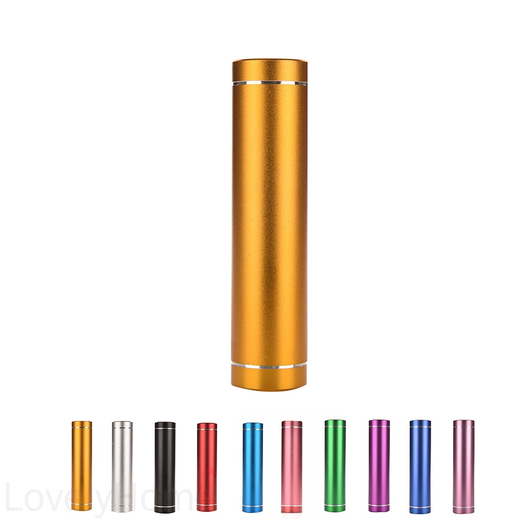 Hộp đựng pin sạc dự phòng mini 18650 hình trụ bằng nhôm cho điện thoại