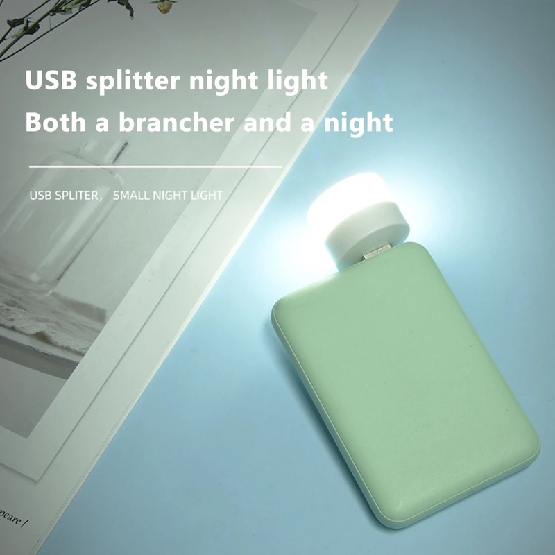Đèn LED Đọc Sách Bảo Vệ Mắt Hình Tròn Nhỏ Sạc Cổng USB