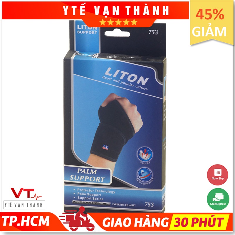 ✅ Băng Thun Bảo Vệ Cổ Tay: Liton 753 (Bó Cổ Tay) - VT0122