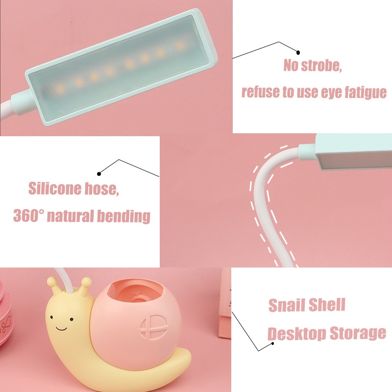 ĐÈN HỌC ĐỂ BÀN HÌNH CHÚ SÂU CUTE