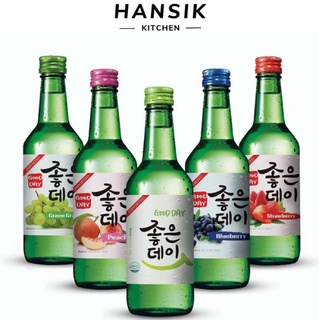 Soju Hàn Quốc vị trái cây thơm ngon, dễ uống chai 360ml - Hansik Kitchen