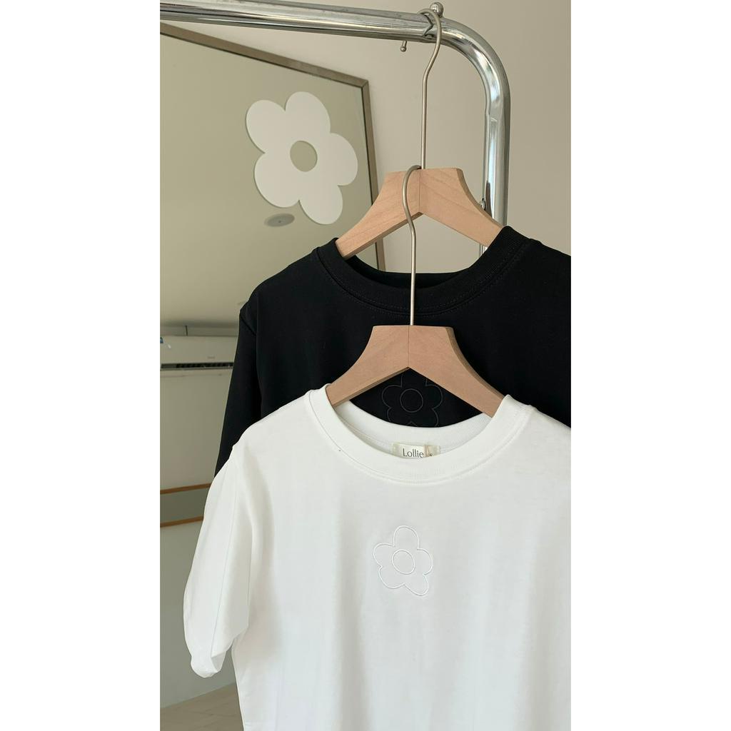 Áo thun babytee thêu hoa chìm TKP178 LOLLIE STUDIO