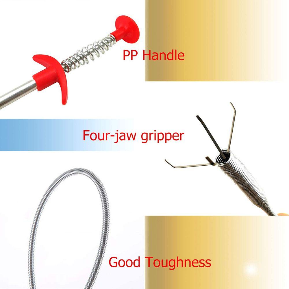 Dụng Cụ Móc Lò Xo Vệ Sinh Ống Thoát Nước Bồn Rửa Nhà Bếp Tiện Dụng