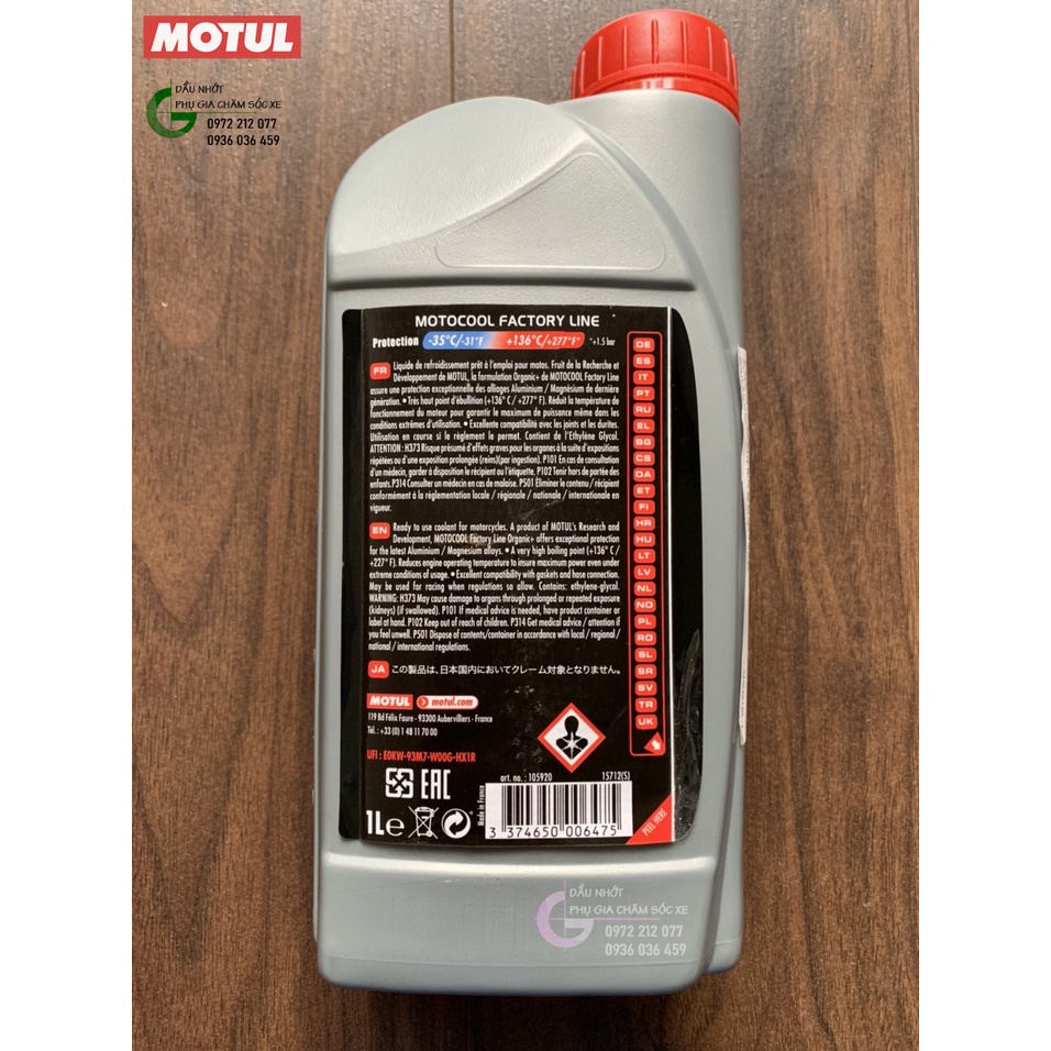 Nước làm mát pha sẵn Motul Motocool Factory Line Organic+