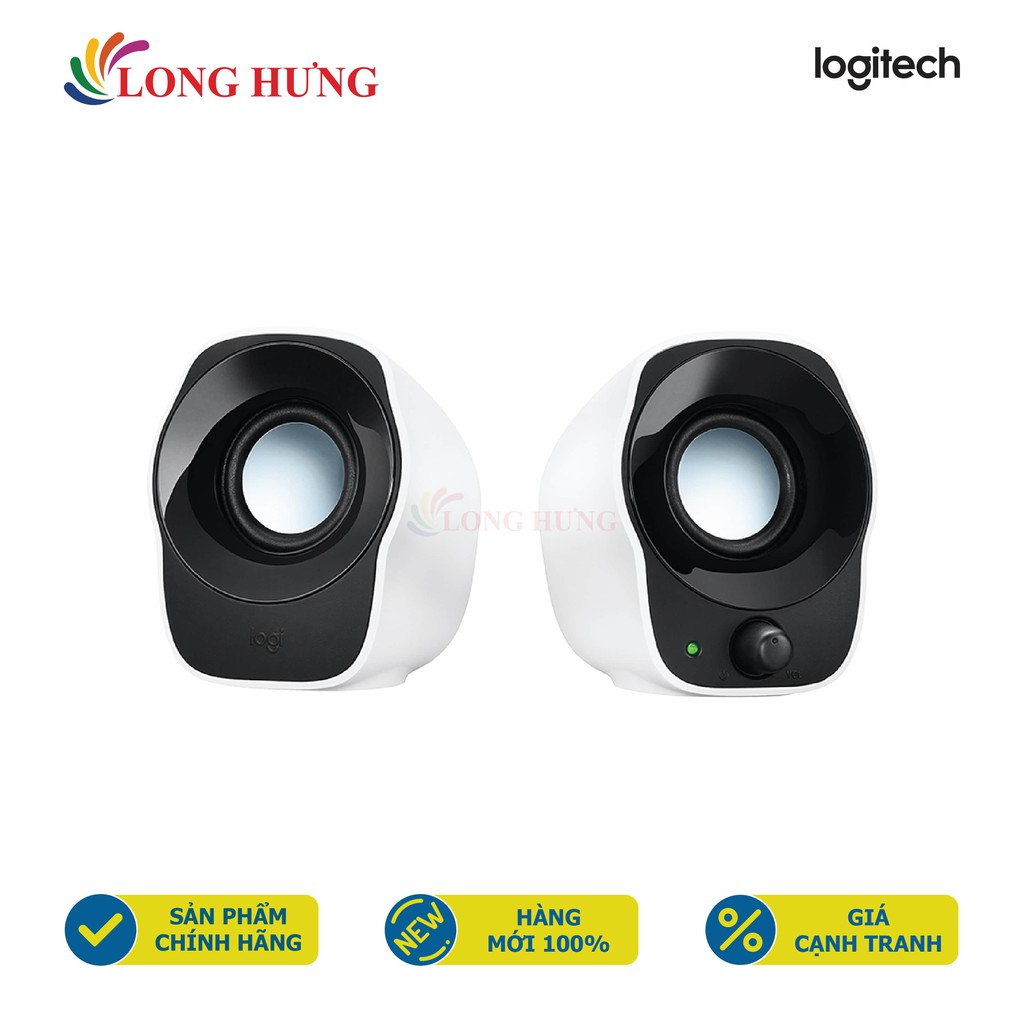Loa vi tính Logitech Z120 - Hàng chính hãng - Số lượng 2 Âm thanh sống động Kết nối jack nguồn USB