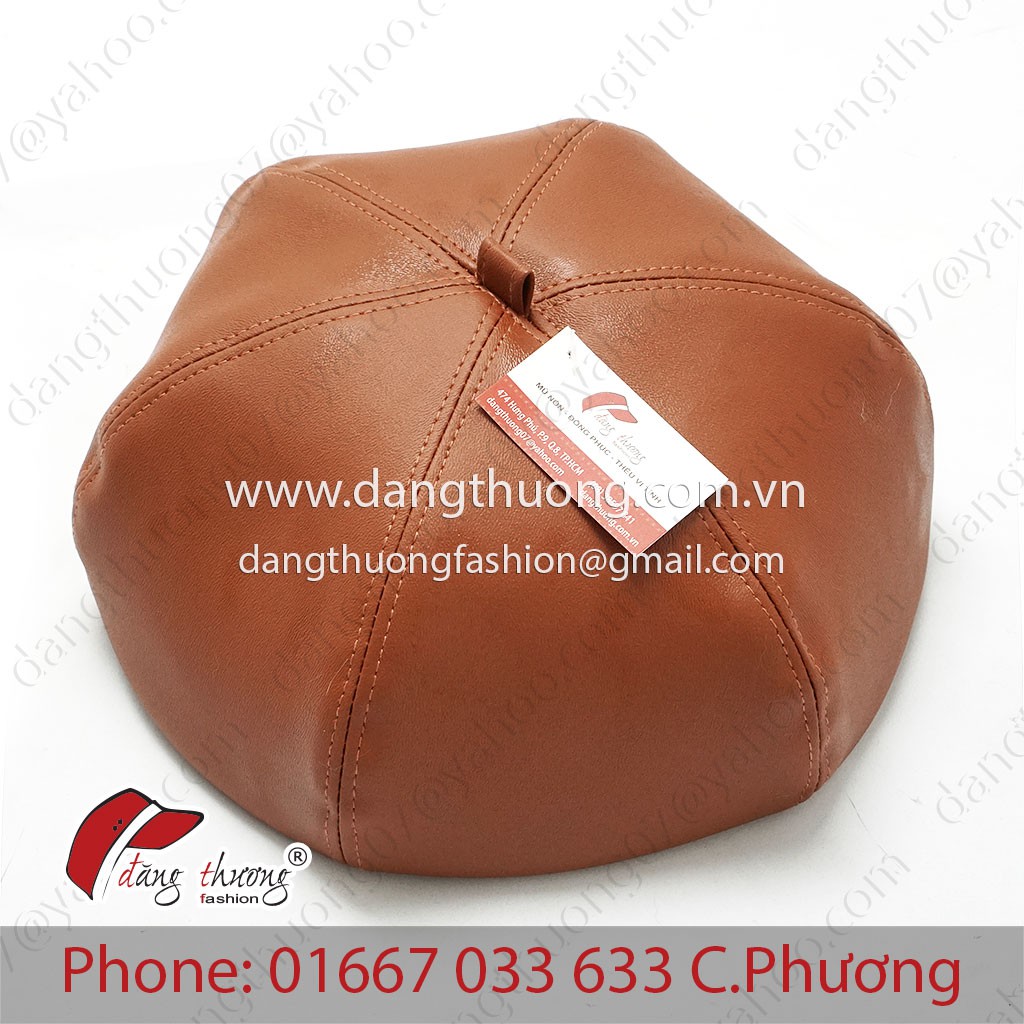Mũ nồi da lục giác dành cho nữ nhiều màu