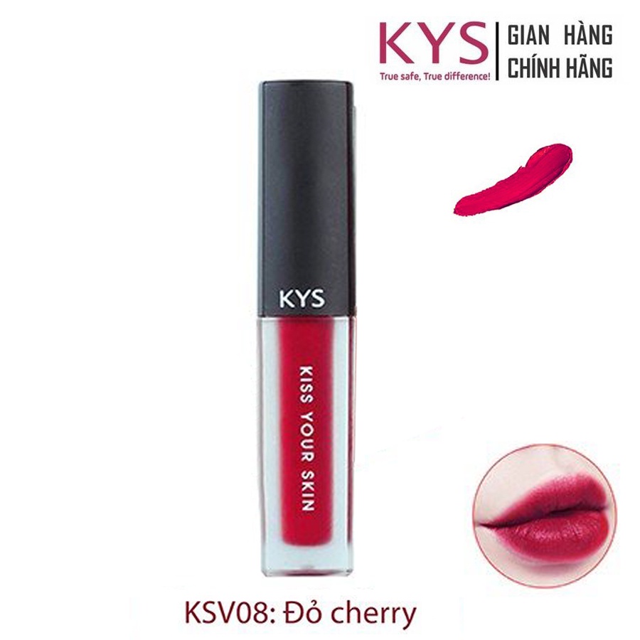 Son kem lì Chocolate KYS (Đỏ Cherry - phiên bản giới hạn) 2,5g