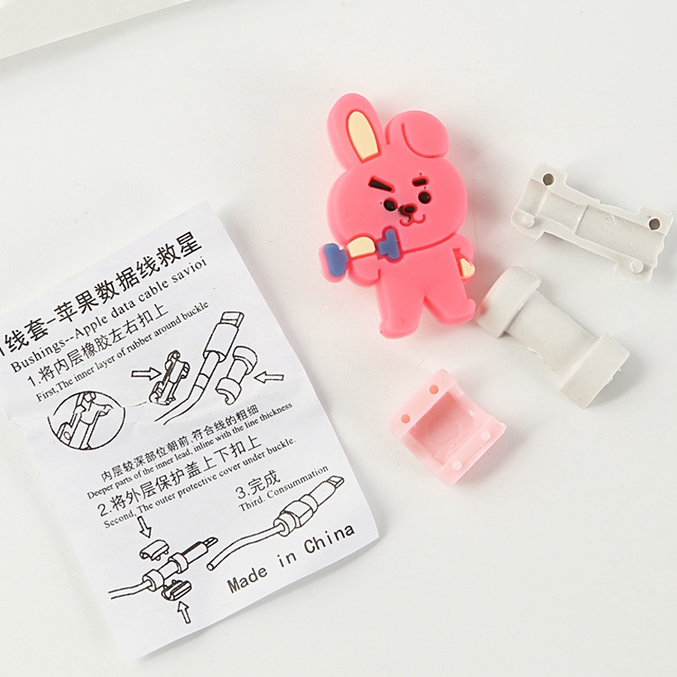 Phụ kiện bảo vệ dây cáp dễ thương vui nhộn BTS bt21 | BigBuy360 - bigbuy360.vn