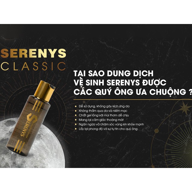 Dung Dịch Vệ Sinh Nam Serenys Classic Giúp Giảm Nấm Ngứa, Khử Mùi Hôi &amp; Nhiễm Khuẩn
