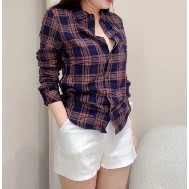 Áo Sơmi Dư Xịn Xuất Hàn Form Rộng Nhẹ Thanh Lịch Size SM