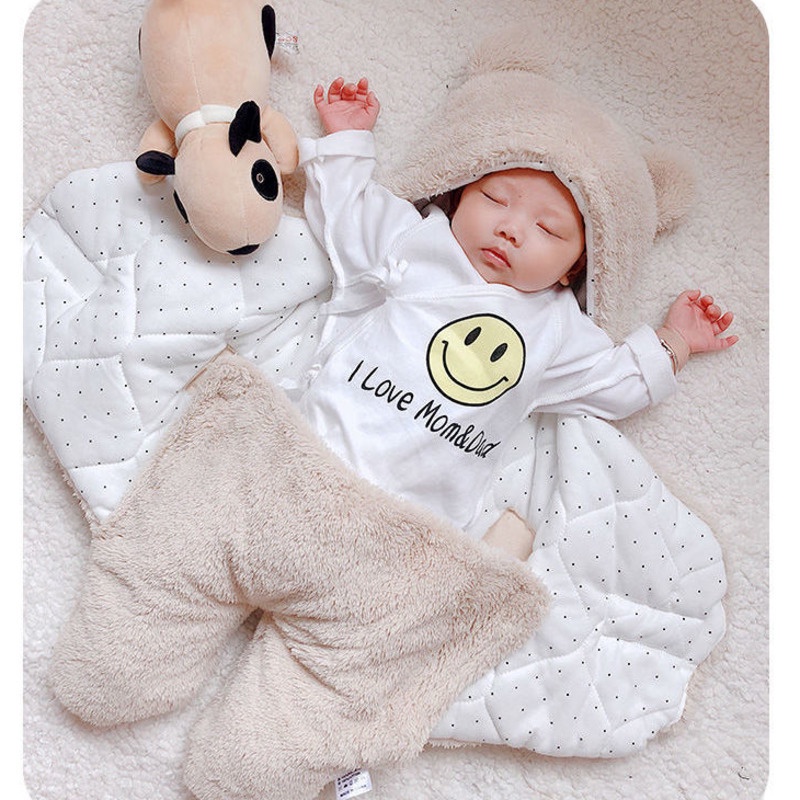 Túi Ngủ Dày Dặn Ấm Áp Chống Sốc Dành Cho Bé Sơ Sinh