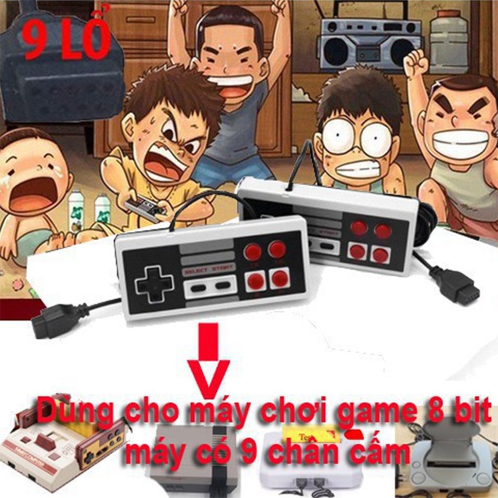 Tay cầm cho máy điện tử 2 / 4 nút, Bộ điều khiển chơi game 4 nút cho coolbaby mini TV tay cầm 7/ 9 pin- Xgamingstore