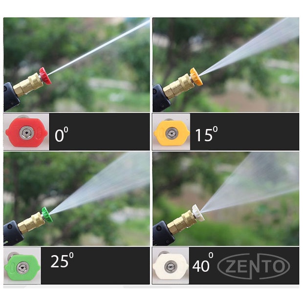 Súng rửa xe áp lực cao chân ren 22mm + thanh inox có đầu khớp nối 1/4 inch